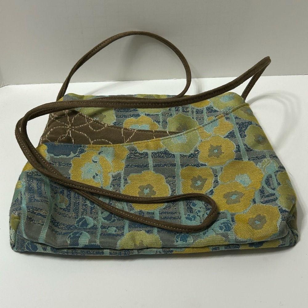Maruca crossbody floral fabric bag handmade in Boulder Co.
